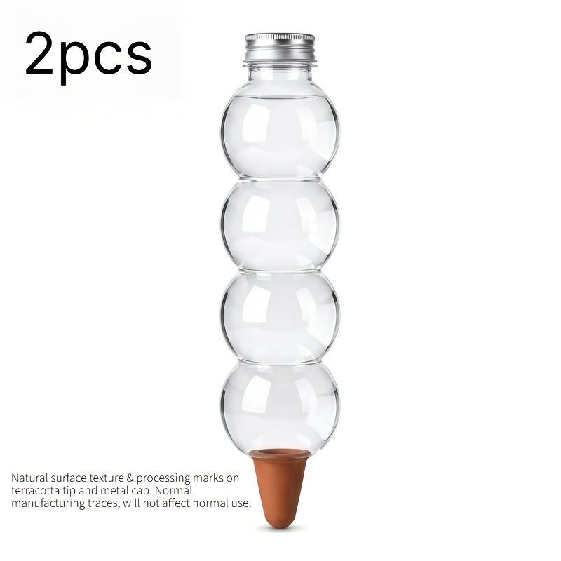 Automatic Watering Globes Terracotta Water Globes Self-Watering Globes - Clear - Size 01