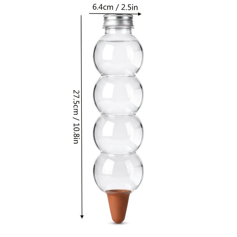 Automatic Watering Globes Terracotta Water Globes Self-Watering Globes - Clear - Size 01