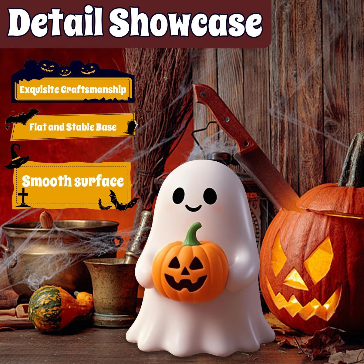 Halloween Ghost with Figurine - Cute Ghost for Gift, Funny Ghost Statue,Tabletop Home Decor Ghosts Halloween Decorations Indoor Halloween Ghost with Figurine - Cute Ghost for Gift, Funny Ghost Statue,Tabletop Home Decor Ghosts Halloween Decorations Indoor