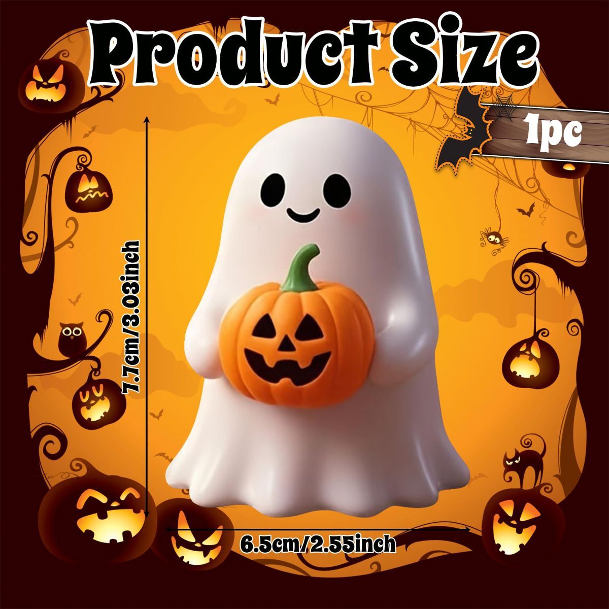Halloween Ghost with Figurine - Cute Ghost for Gift, Funny Ghost Statue,Tabletop Home Decor Ghosts Halloween Decorations Indoor Halloween Ghost with Figurine - Cute Ghost for Gift, Funny Ghost Statue,Tabletop Home Decor Ghosts Halloween Decorations Indoor
