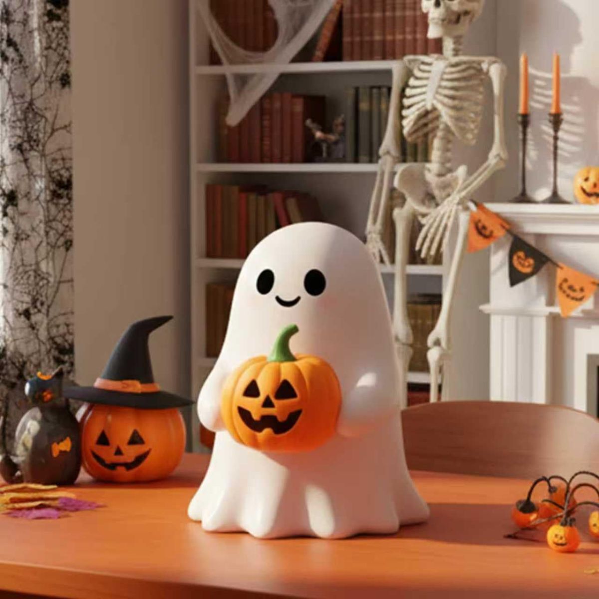 Halloween Ghost with Figurine - Cute Ghost for Gift, Funny Ghost Statue,Tabletop Home Decor Ghosts Halloween Decorations Indoor Halloween Ghost with Figurine - Cute Ghost for Gift, Funny Ghost Statue,Tabletop Home Decor Ghosts Halloween Decorations Indoor