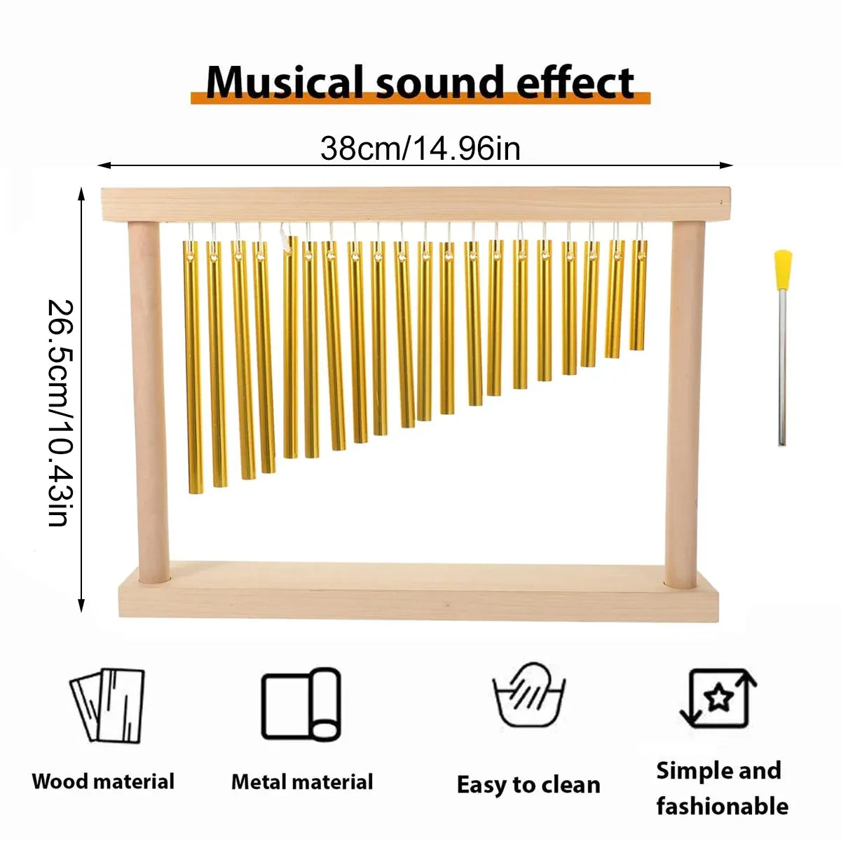 20 Tone Wind Chime Instrument for Home Garden and Musical Decoration Gift